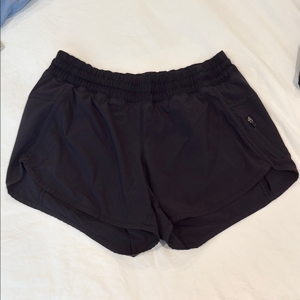 lululemon athletica Navy Athletic Shorts Moisture-Wicking Elastic Waistband